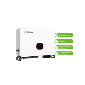 ระบบโซลาร์เซลล์ Growatt 10KW 3 เฟส แบบเชื่อมต่อกับระบบไฟฟ้าสาธารณะ IP65 ประสิทธิภาพ 98.8% ได้รับการรับรองมาตรฐาน IEC สำหรับใช้ในบ้านและธุรกิจ - Product Image 6