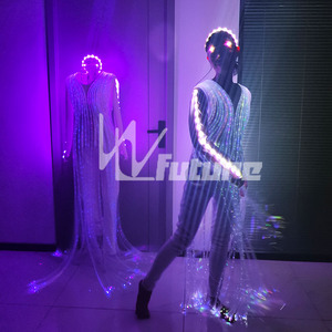 Producción de material de fibra óptica, tutú de Ballet LED, puesta en escena, falda de medusas, grupo de actuación de danza luminosa - Product Image 3