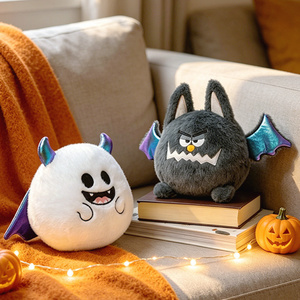 New Design Halloween Pumpkin Plush Doll Cuddly Purple <strong>Spider</strong> Stuffed Animals Gray Bat White <strong>Ghost</strong> Plush <strong>Toy</strong> for Halloween Gift - Product Image 4