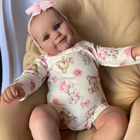 2024 alta calidad 45cm Reborn Sleeping Baby Doll recién nacido silicona realista Reborn Doll Set bebé Reborn niño muñeca