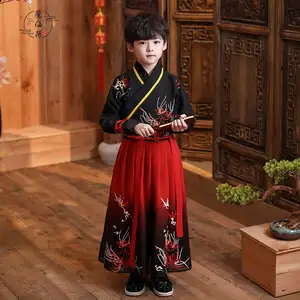 Tang de aprendizaje chino uniforme rendimiento tradición traje de traje para niños