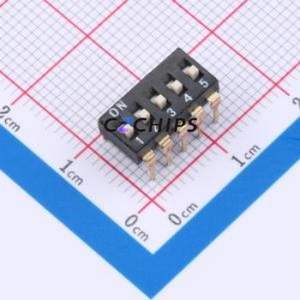 TAM105EZ DIP Switch Through hole Component (THT) Switch Flat Toggle, Groove Type Single Pole Single Throw 5 PC Pin - Product Image 1