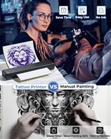 Imprimante de pochoirs de tatouage sans fil Phomemo M08F, machine de transfert thermique portable A4, pour la création d'art corporel en studio et en voyage