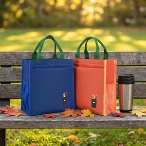 Borsa Tote in Tela Riciclata Personalizzata con Logo, Design Ecologico e Durevole, con Stampa in Rilievo, per Shopping e Regali di Nozze - Product Image 1