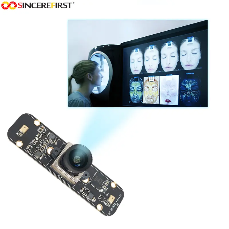 OEM 1080P Hd 8MP IMX415 Starlight Sensor 4K Fisheye Módulo de cámara USB Autofocus Embedded AI Detección humana Cámara IP Módulo USB