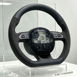 Volante Deportivo en Oferta para <span class=keywords><strong>Audi</strong></span> RS3 RS7 Q7 C6 C8 S6 B8 B8.5 B9 S3 S4 B8 A1 A3 A4 A5 A6 A7 A8 Q3 Q5 Q7, Volante de Gamuza - Product Image 3