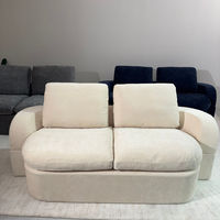 Canapé-lit pliant compressible en tissu capitonné, design moderne modulaire et réglable pour appartement, salon, chambre, hôtel, villa