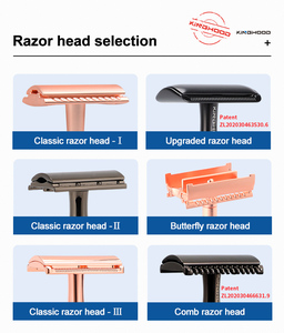 Chất Lượng Cao Biểu Tượng Tùy Chỉnh Cổ Điển Người Đàn Ông Có Thể Điều Chỉnh Cạo Đôi Kim Loại An Toàn Dao Cạo - Product Image 3