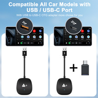 Adaptador automático inalámbrico Android con Video Carplay Adaptador inalámbrico con cable Android Auto a Dongle inalámbrico