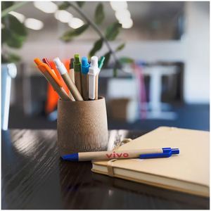 Custom Eco-Friendly Recycled KRAFT Paper Ballpoint <b>Pens</b> Durable <b>Retractable</b> Silk Screen for Promotional Use Office School - Product Image 6