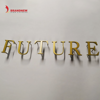 Letras de Metal 3D para Exteriores, Letras Doradas para Pared, Publicidad Personalizada del Fabricante BRANDNEWSIGN, Letrero para Floristería, Hotel