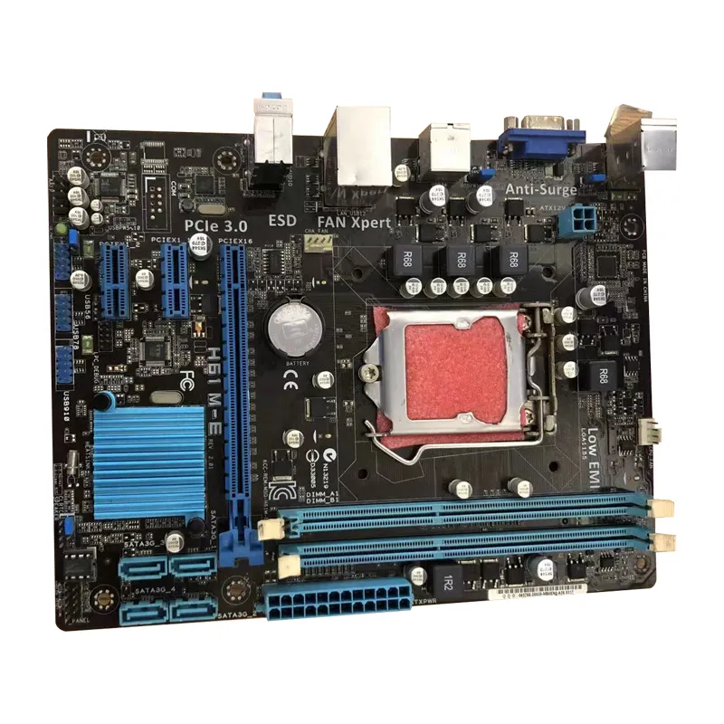 New H61 Motherboard for Gigabyte H61M-DS2 with print port LGA1155 H61 Chipset ATX Motherboard