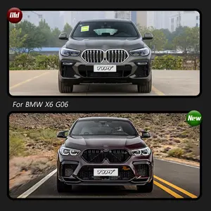 Kit carrozzeria per <span class=keywords><strong>BMW</strong></span> <span class=keywords><strong>X6</strong></span> <span class=keywords><strong>G06</strong></span> aggiornamento modificati in X6M stili Body kit paraurti anteriori e posteriori 1:1 Design accessori auto - Product Image 2