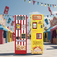 Nouvelle machine distributrice de snacks en promotion, entièrement automatique, pour pop-corn, OEM ODM personnalisable, 2 saveurs, 150 coupes, écran tactile 10,1 pouces, 2000W