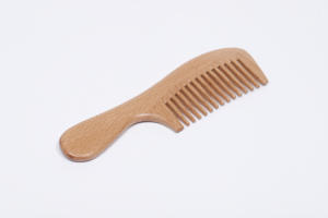 Sisir Rambut Kayu Alami Berbagai Ukuran Anti Statis Aroma Kayu Cendana Bambu Sisir Kayu Penyisir Rambut - Product Image 6