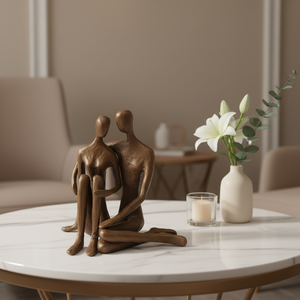 Regalo di Anniversario, Scultura in Ghisa per Coppie, Presente per Giornata Nuziale, Fidanzamento, Natale, Compleanno, San Valentino - Product Image 1