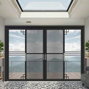 Cao cấp nặng ba đường sắt bị hỏng cầu nhôm hệ thống cách âm từ sàn đến sàn cửa trượt cho thiết kế ban công hiện đại - Product Image 5