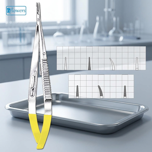 Porte-aiguille chirurgical OEM F7-303 2026 avec poignées jaunes pour interventions de précision, instrument de classe I certifié CE - Product Image 4