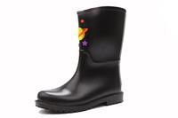 Bottes de pluie pour femmes, en plastique pvc transparent, demi-équitation, ciment, nouvelle collection
