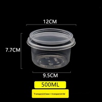 Boîte d'emballage ronde pour dessert au taro, compatible micro-ondes, avec couvercle, pour salade de fruits et gelée, récipient alimentaire