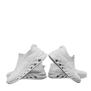 Zapatillas Deportivas Unisex Blancas de Malla Transpirable con Diseño de Calcetín, Suaves, que Aumentan la Altura, Tallas 36-48 para Hombre y Mujer - Product Image 4