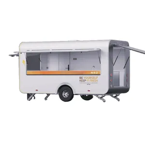 ORANGE 2024 New Design Multi-functional Hot Dog Ice Cream Piza Mobile Kitchen Food Trailer Food Truck