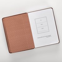 Journal chrétien classique B6, format pratique, carnet d'inspiration avec verset biblique de Josué 1:9