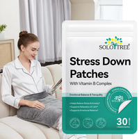 SOLOTREE Lot de 30 Patchs Naturels Apaisants pour Enfants et Adultes, Patchs OEM pour Réduire le Stress Corporel et Favoriser la Relaxation