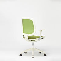 Chaise de bureau pivotante pour visiteurs avec cadre en polypropylène et tissu d'ameublement coloré