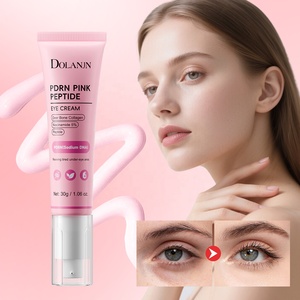 Crème pour les yeux anti-âge <span class=keywords><strong>coréenne</strong></span> à la niacinamide OEM, collagène soluble, acétate de tocophérol, PDRN de saumon, peptide rose, tube - Product Image 1