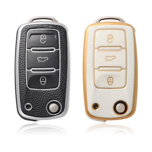 Ốp Chìa Khóa Lật Xe Hơi TPU Thời Trang Cho <span class=keywords><strong>VW</strong></span> Volkswagen Golf 7 MK7 Tiguan MK2 Cho Seat Ateca Leon FR 2 Ibiza Skoda Octavia <span class=keywords><strong>Keyless</strong></span> - Product Image 1
