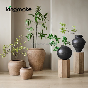 Pot de fleurs d'extérieur moderne pour terrasses et balcons de restaurants haut de gamme, pot de fleurs pour porte d'entrée, jardinière carrée - Product Image 2