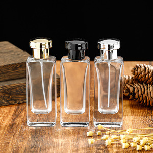 Botella de perfume de vidrio de 80 ml, diseño de bambú de alta gama, pulverizador a presión, botella transparente vintage. - Product Image 2