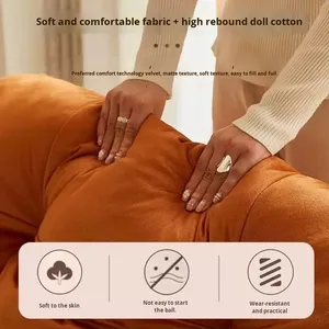 Lazy Sofa <strong>Recliner</strong> Rocking Chair Fabric Upholstery Metal Frame Leisure Lounge Adult Balcony Single Chair <strong>New</strong> Moon <strong>2026</strong> - Product Image 4
