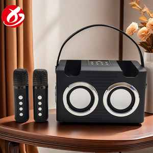Altavoz Portátil Bluetooth con 2 Micrófonos, Reproductor de Audio Karaoke con Doble Bocina de 2*8W, V5.3, para Fiestas al Aire Libre - Product Image 1