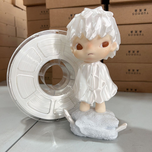 Filamento de Impresora 3D de PLA de Seda Blanco, 1 kg, Sin Atascos, Calidad Estable, Suave y Brillante - Product Image 2