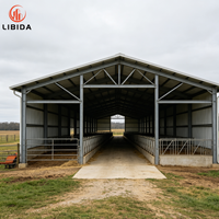 Nave Industrial Prefabricada de Acero de Gran Envergadura, Fábrica de Procesamiento Industrial, Planta de Producción con Estructura Metálica Anticorrosión