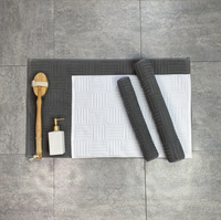 Tapis de bain de luxe absorbant 100% coton, antidérapant, pour hôtel, salle de bains, Jacquard, accessoire de sol, à usage domestique, vente en gros, livraison gratuite