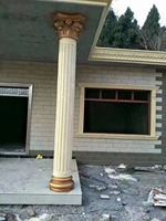 Matériaux de construction en plastique, moule pour pilier romain en béton avec lignes et rayures, colonne ronde en ciment pour la conception de colonnes extérieures