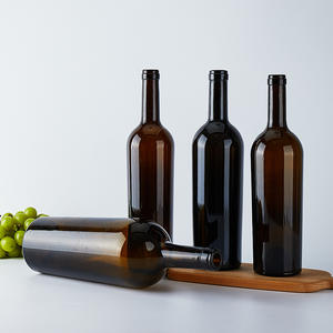 Bouteilles de vin en verre foncé de qualité supérieure, taille et logo personnalisés, 750 ml, bouteilles de vin de <span class=keywords><strong>Bordeaux</strong></span> et de Bourgogne, bouteille de vin personnalisée - Product Image 3