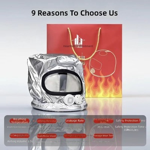Respirateur d'évacuation d'incendie à diaphragme <span class=keywords><strong>vocal</strong></span> à 2 couches en silicone réutilisable, homologué CE, avec assistance respiratoire intelligente, expédition mondiale - Product Image 4