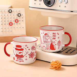 Christmas Ceramic Mug 350ml Screen Printing Cute Design <b>For</b> Gift - Product Image 2