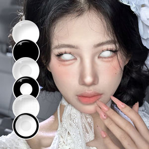 Lentilles de contact colorées pour cosplay, lentilles de contact fantaisie blanches, lentilles de contact colorées pour Halloween - Product Image 1