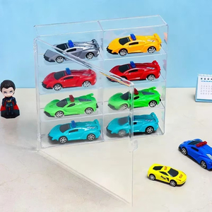 <span class=keywords><strong>Caja</strong></span> de exhibición de acrílico <span class=keywords><strong>para</strong></span> coches a escala 1:64, <span class=keywords><strong>para</strong></span> modelos de coches <span class=keywords><strong>Hot</strong></span> <span class=keywords><strong>Wheels</strong></span>, estante de 8 compartimentos, a prueba de polvo, apilable, transparente. - Product Image 6
