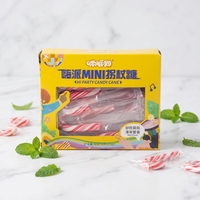 Bâtonnets de bonbons de Noël, bonbons durs à la menthe, mini-bonbons assortis aux saveurs de fruits, sac en vrac pour cadeau d'enfants