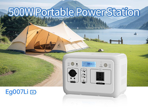 สถานีไฟฟ้าพกพา 500W คลื่นไซน์บริสุทธิ์ ชาร์จเร็ว MPPT แบตเตอรี่โซลาร์ Lifepo4 พาวเวอร์แบงค์ สำหรับใช้ในบ้าน US/EU - Product Image 2
