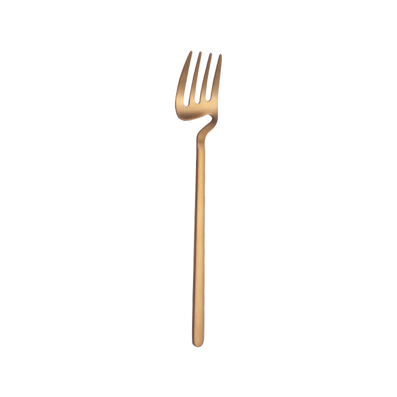 Gold fork
