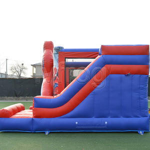 บริการเช่าบ้านลมธีมซูเปอร์ฮีโร่สำหรับจัดงานเลี้ยงกลางแจ้ง พร้อมสไลเดอร์ บ้านลมสไปเดอร์แมน - Product Image 5