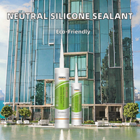 FEIDU Silicone pur à 100 %, mastic silicone blanc transparent, adhésif pour murs rideaux de construction
