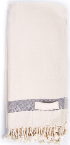 Séchage rapide naturel <span class=keywords><strong>blanc</strong></span> logo personnalisé 100% coton <span class=keywords><strong>serviette</strong></span> <span class=keywords><strong>de</strong></span> <span class=keywords><strong>plage</strong></span> turque pour <span class=keywords><strong>plage</strong></span> Gym SPA Sauna Yoga - Product Image 2